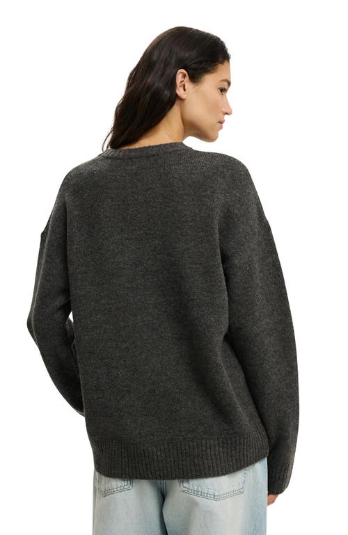 Cotton On Luxe Crew Sweater In Black