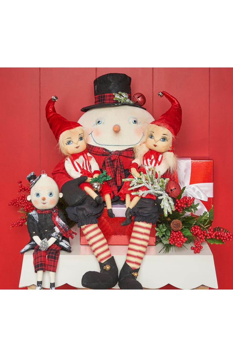 Gallerie II Abercrombie Snowman Joe Spencer Gathered Traditions Soft Christmas Figurine, Alternate, color,