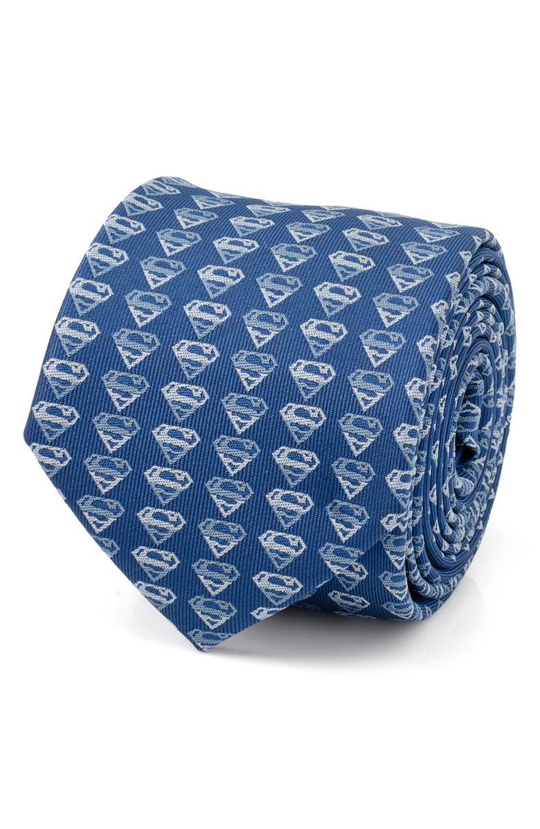 Cufflinks, Inc. x DC Comics Superman Shield Silk Blend Tie, Alternate, color, 