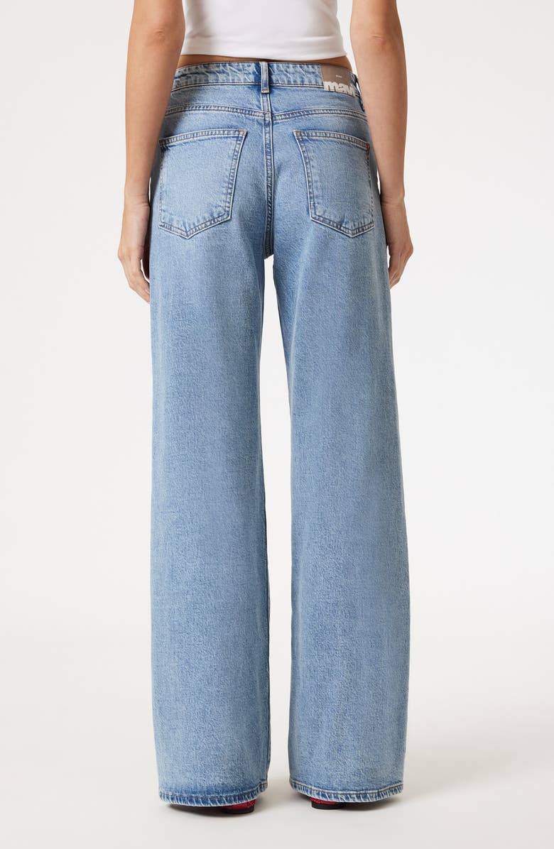 Mavi Jeans Florida High Waist Wide Leg Jeans, Alternate, color, Light Brushed Classic Blue