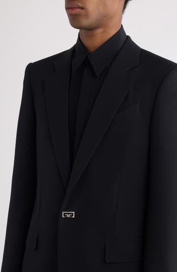 Givenchy New Metal Detail Wool Blazer | Nordstrom