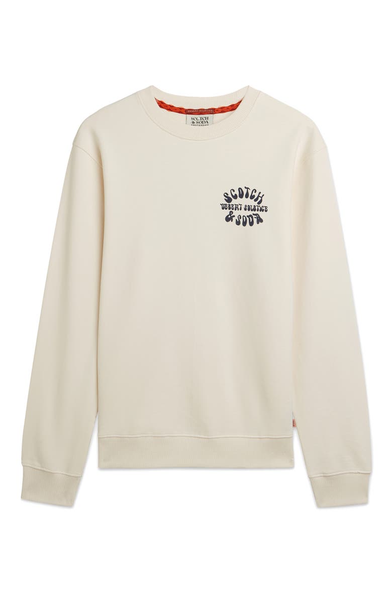 Desert Solstice Regular Fit Graphic Sweatshirt, Alternate, color, EGGNOG