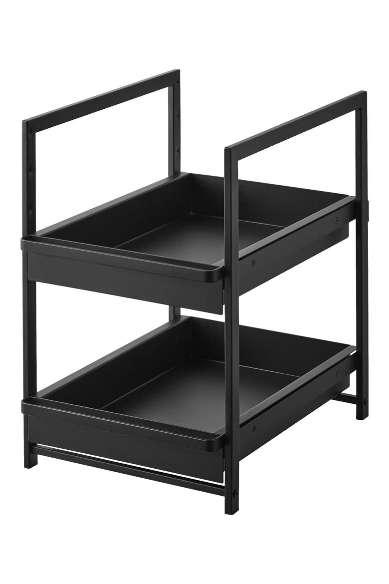 2-Tier Pull Out Shelf, Alternate, color, BLACK