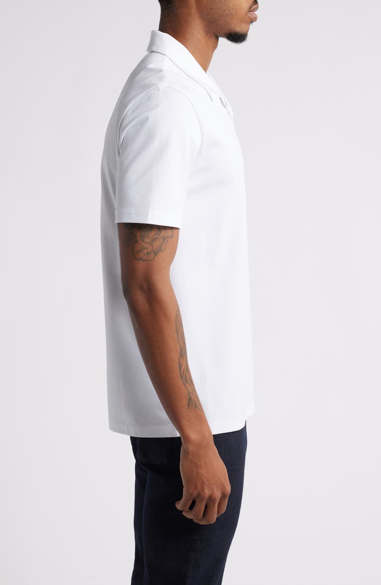 HUGO Dimerspolo Johnny Collar Piqué Polo, Alternate, color, White