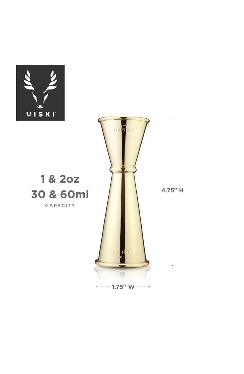 Viski Large Japanese Style Jigger, Alternate, color, Belmont