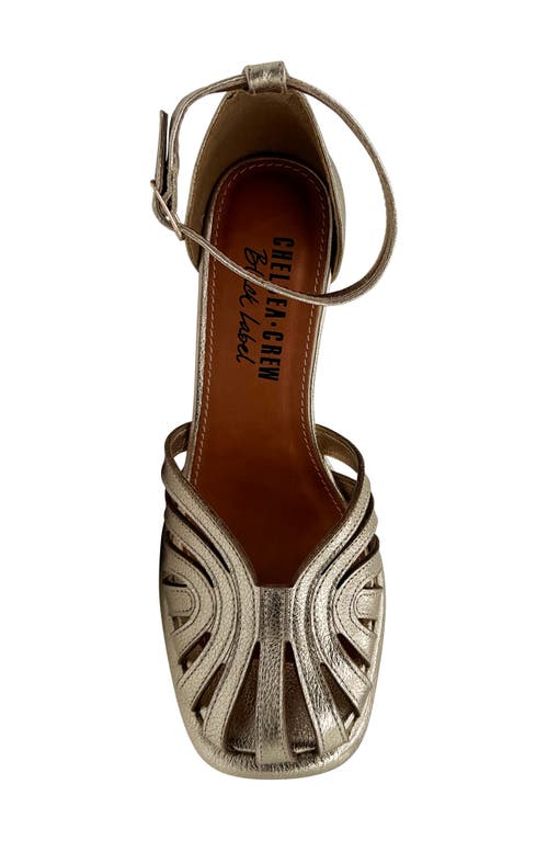 Chelsea Crew Karmel Platform Sandal In Gold Leather