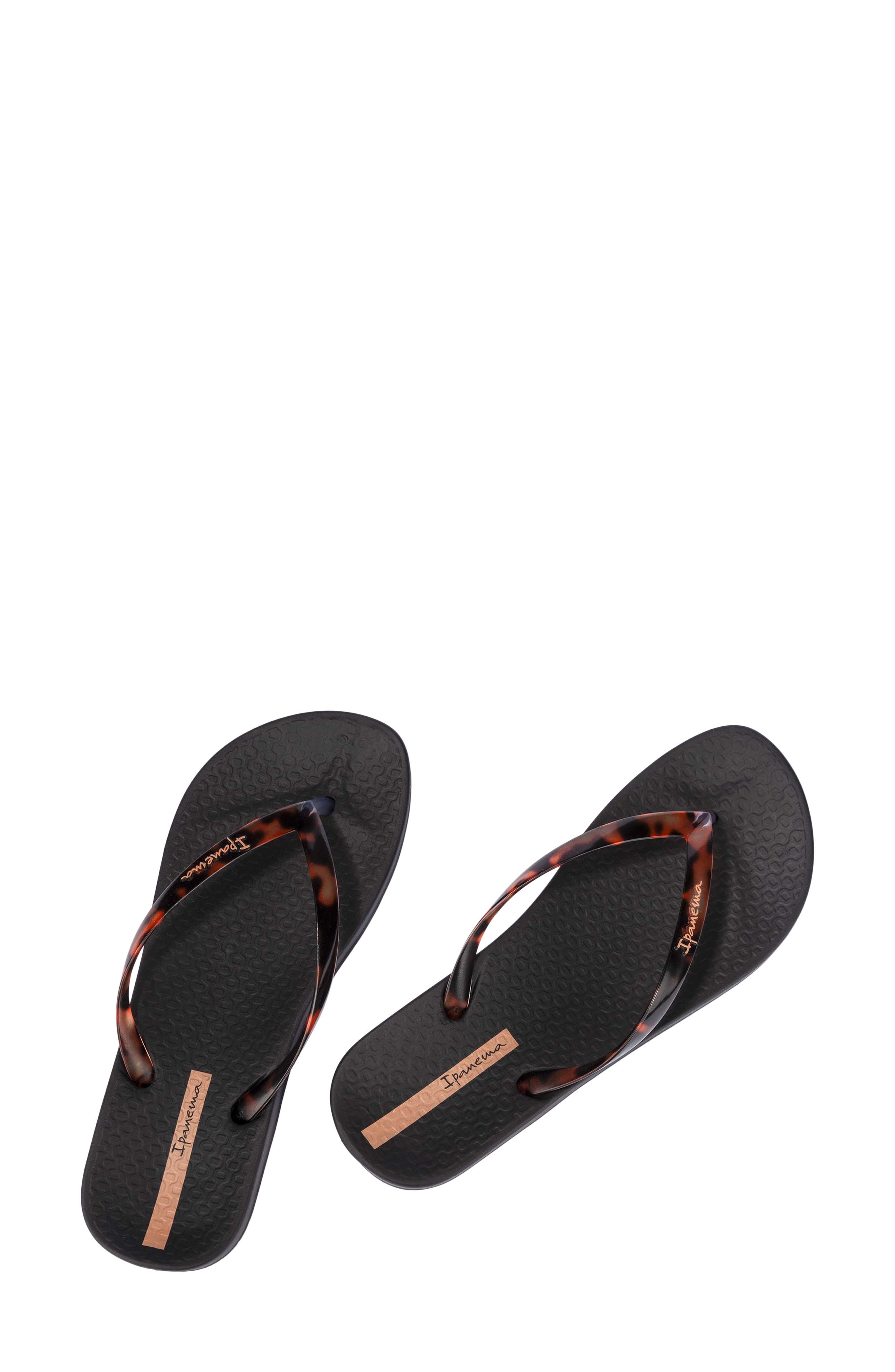 Ipanema Ana Connect II Flip Flop, Alternate, color, Black/Clear