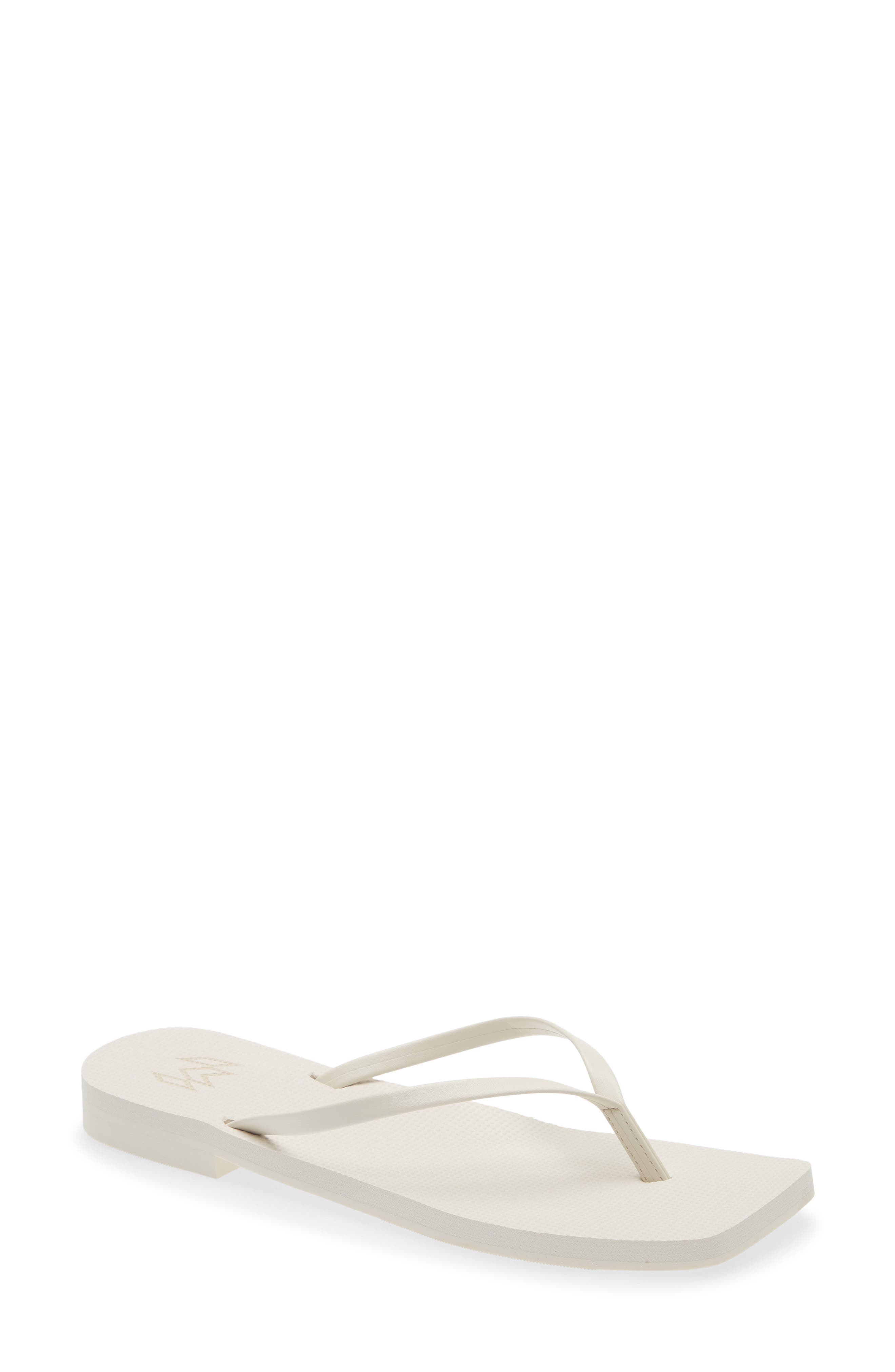 Malvados Lola Square Toe Flip-Flop, Main, color, Ash