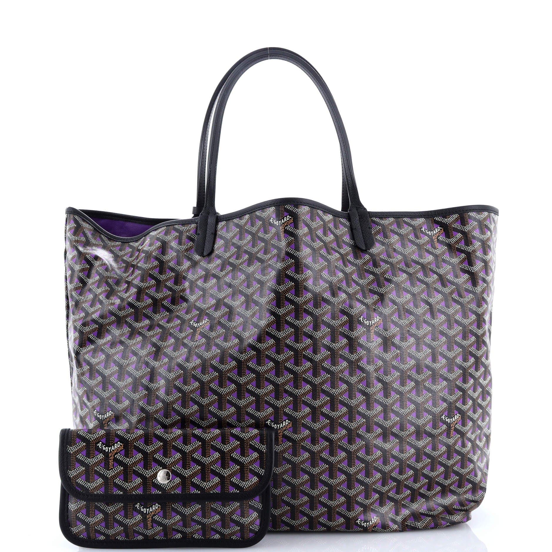 Pre-Owned Goyard Saint Louis Tote Claire Voie Coated Canvas GM, Alternate, color, 