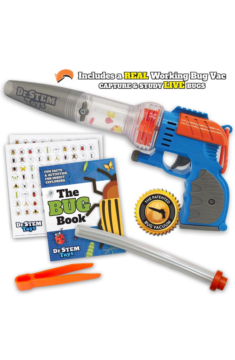 Dr. STEM Toys Insect Explorer 11.5" Bug Vacuum Kit, Led Laser & Suction, Alternate, color, Multicolored