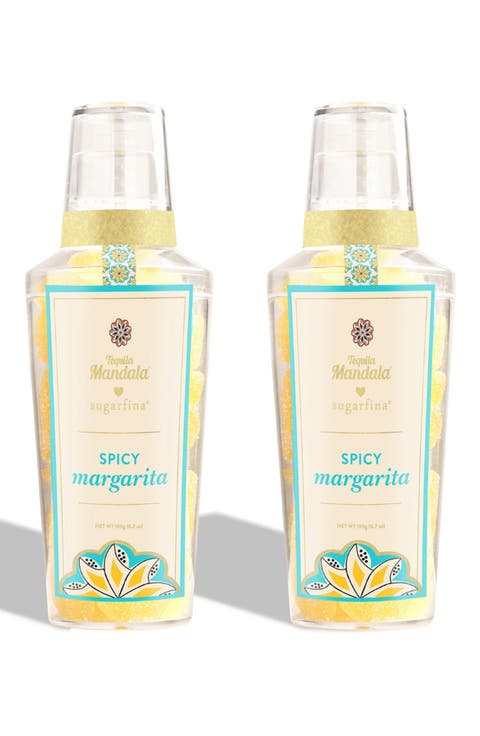 x Tequila Mandala Set of 2 Spicy Margarita Gummy Bottles