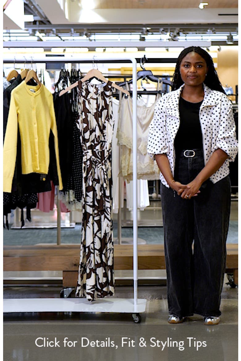 Wide Leg Floral Crop Jumpsuit video
