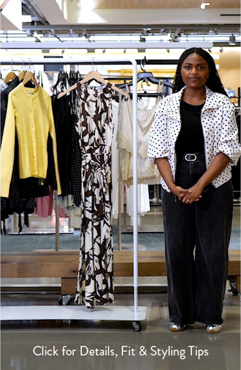 Wide Leg Floral Crop Jumpsuit, sales video thumbnail