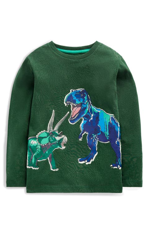 Kids' Glow-in-the-Dark Long Sleeve Graphic T-Shirt