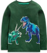 Mini Boden Kids' Glow-in-the-Dark Long Sleeve Graphic T-Shirt