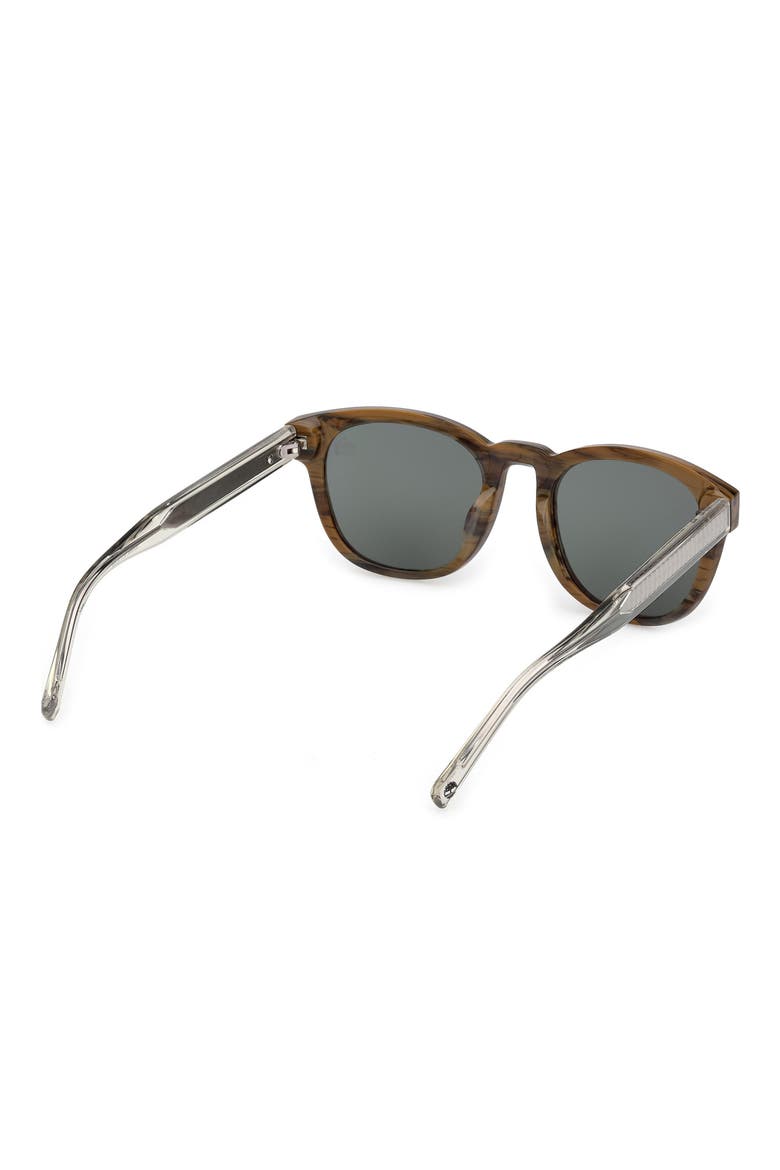 53mm Sunglasses, Alternate, color, SHINY DARK GREEN / GREEN