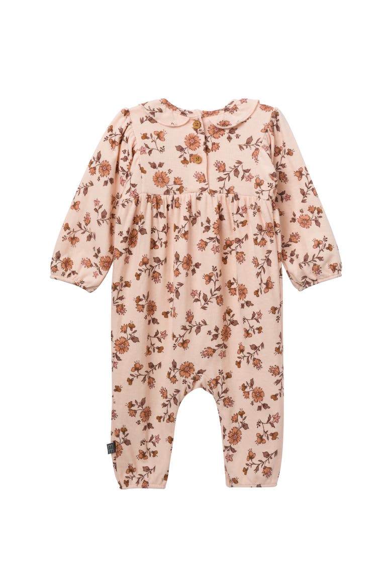 Ruffle Collar Romper, Alternate, color, Wildflower