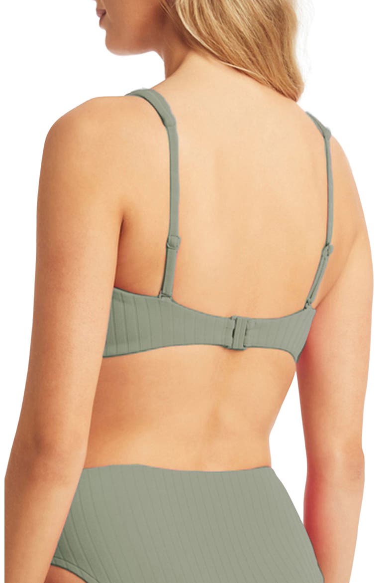 Vesper Multifit Bralette Bikini Top, Alternate, color, SAGE