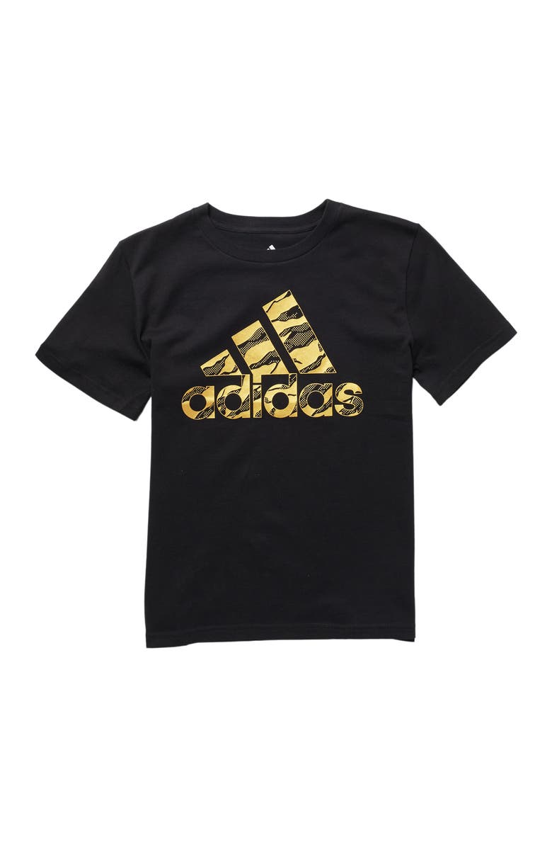 adidas Short Sleeve Cotton T-Shirt, Main, color,
