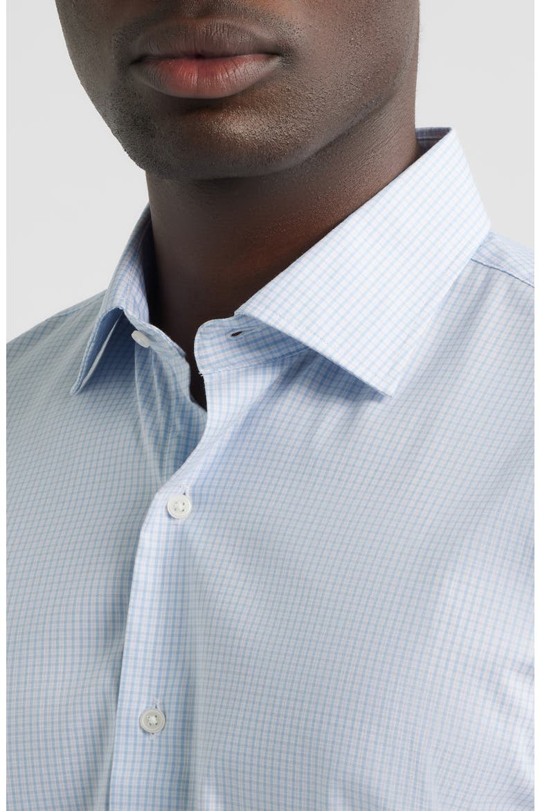 Conway Microcheck Crown Lite Performance Twill Button-Up Shirt, Alternate, color, LIGHT VIOLET