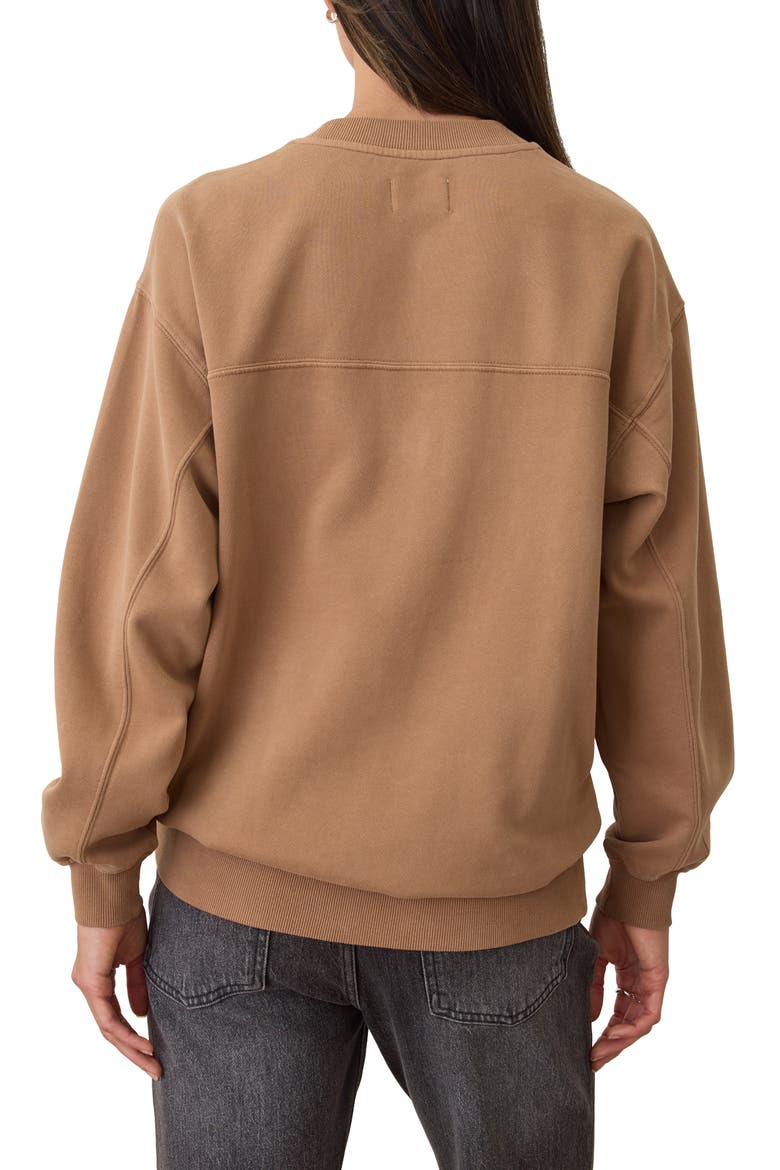 Cloud 9 Cotton Blend Fleece Crewneck Sweatshirt, Alternate, color, WOODSMOKE