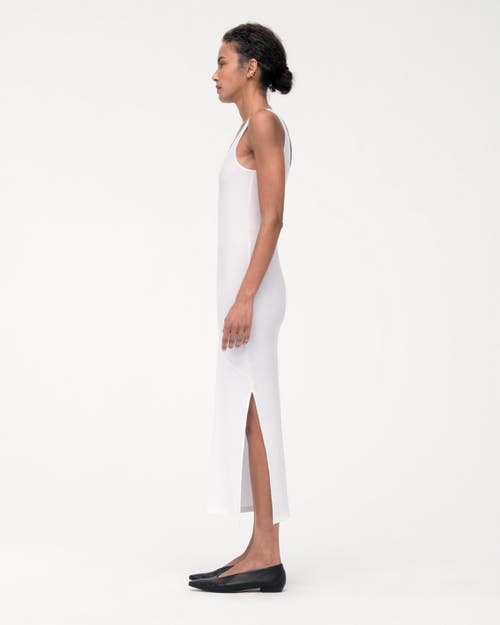 Another Tomorrow Tank Dress In White