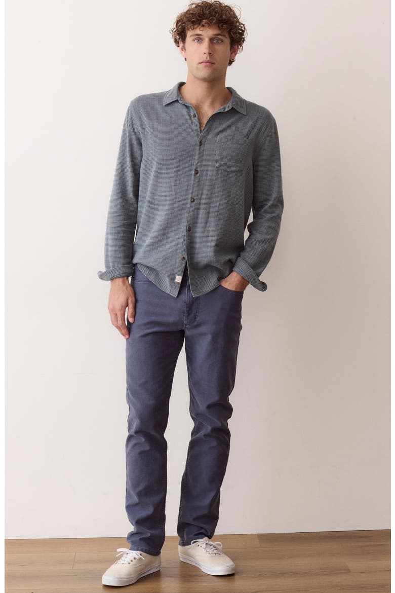 Flex Terry Slim Straight 5-Pocket Pants, Alternate, color, TRUE NAVY