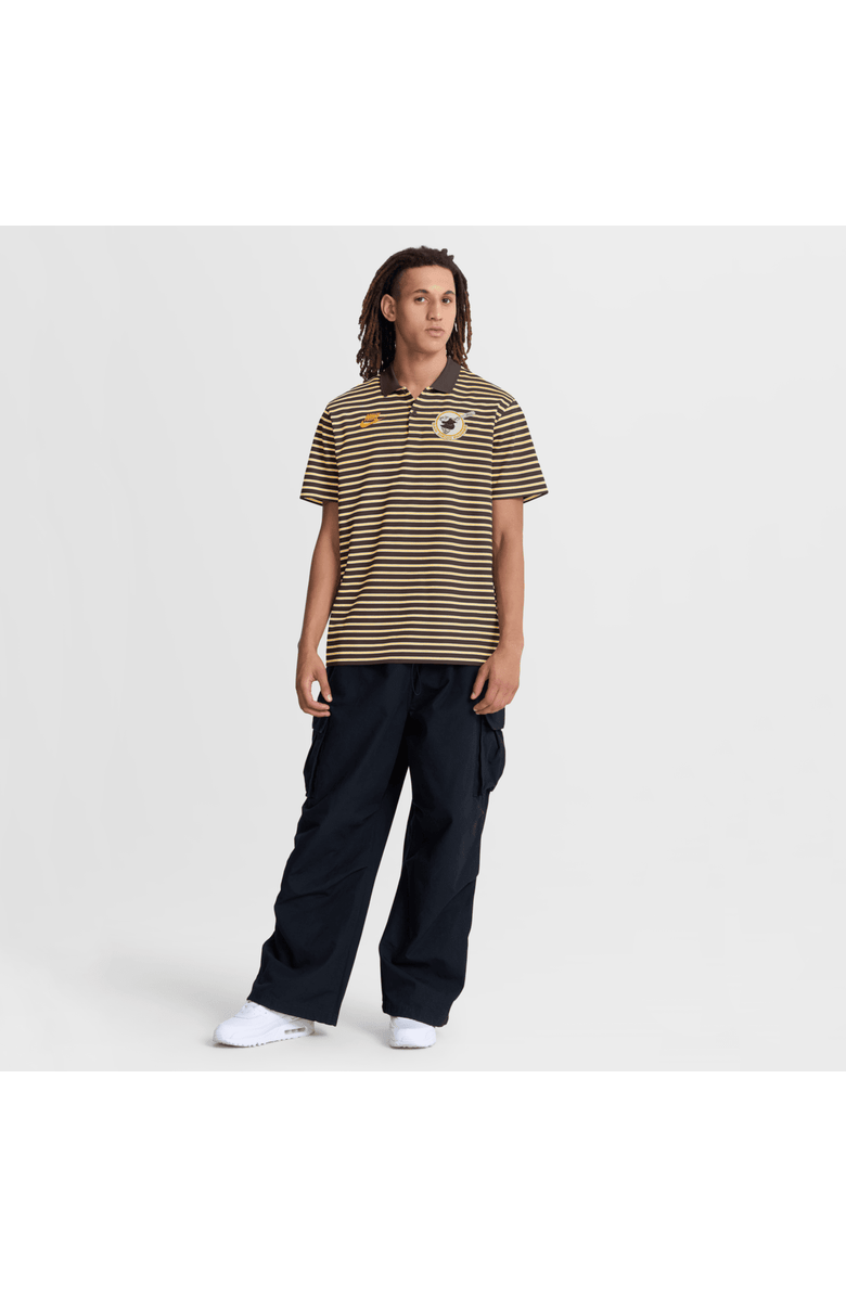 Nike Men's Nike Brown San Diego Padres Cooperstown Collection Dri-FIT Victory Striped Polo, Alternate, color, Brown