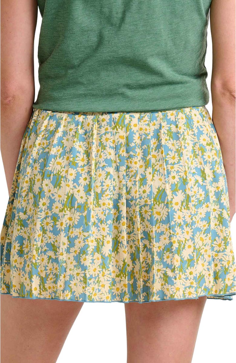 Toad & Co Sunkissed Pleated Skort, Alternate, color, Glacier Daisy Field Print