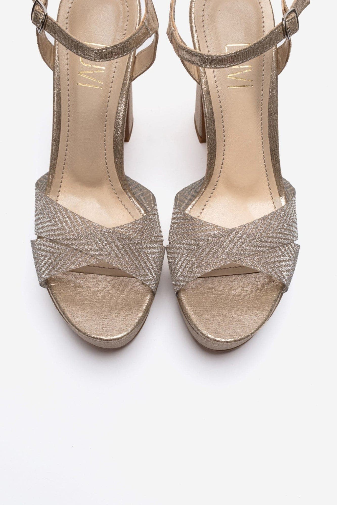 Orelion Platform High Heel Sandal, Alternate, color, Gold Glitter