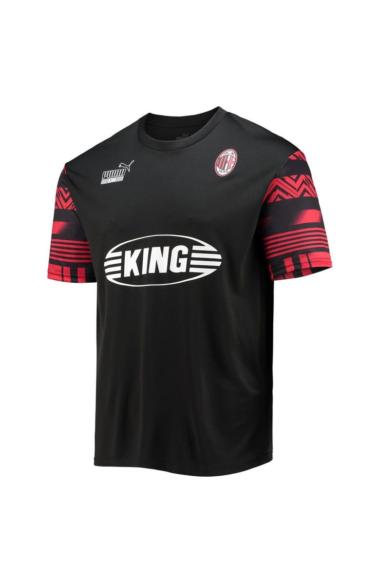 PUMA Men's Puma Black AC Milan FtblHeritage Jersey, Alternate, color, 
