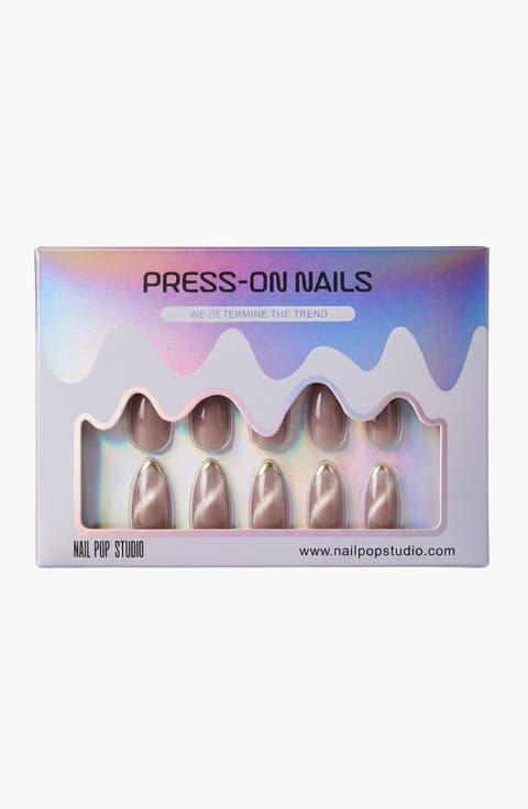 Knightshield Almond Press On Nails