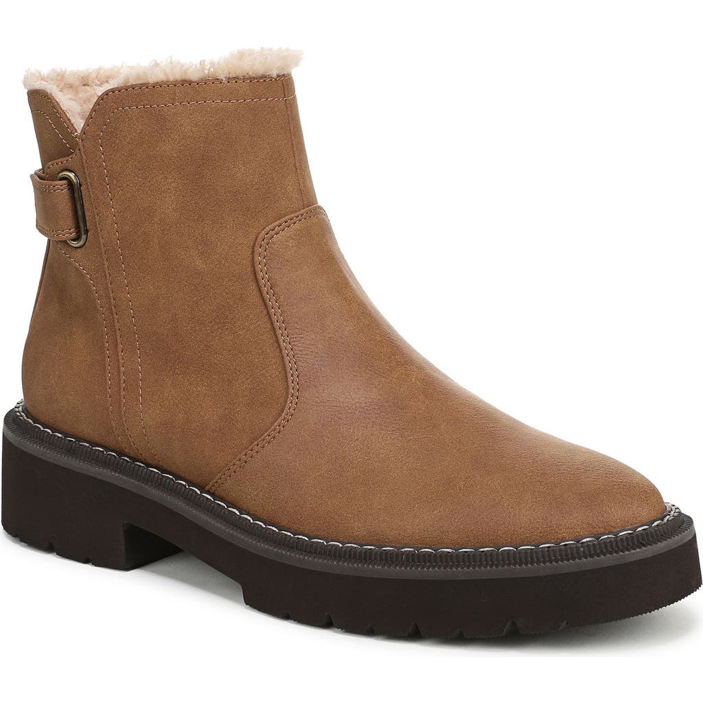 Naturalizer Rue 2 Faux Fur Lined Bootie In Brown