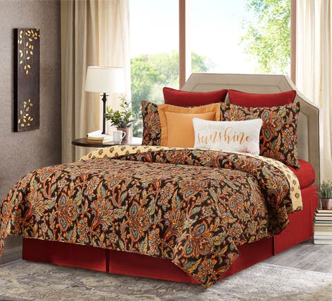 Dorothy Quilt Set All Seasons Bedroom Bedding Machine Washable Reversible Coverlet Décor Decoration