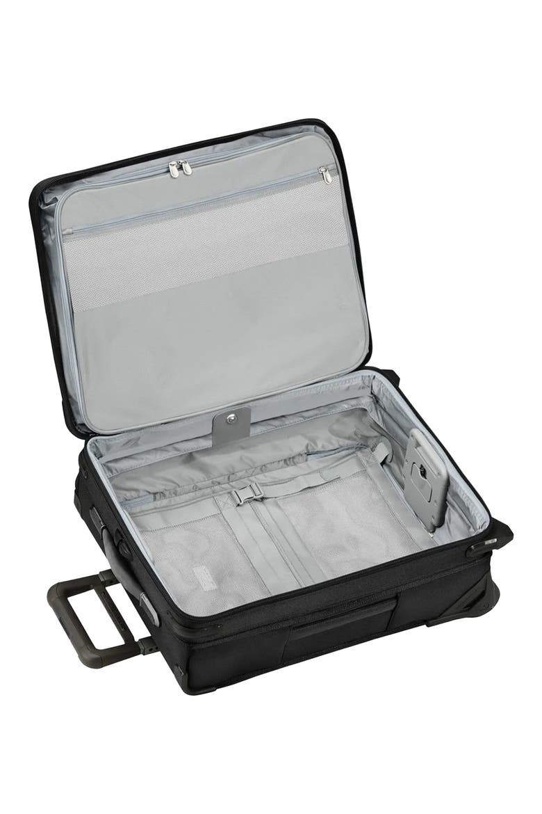 Baseline 21-Inch International Expandable Rolling Carry-On, Alternate, color, BLACK