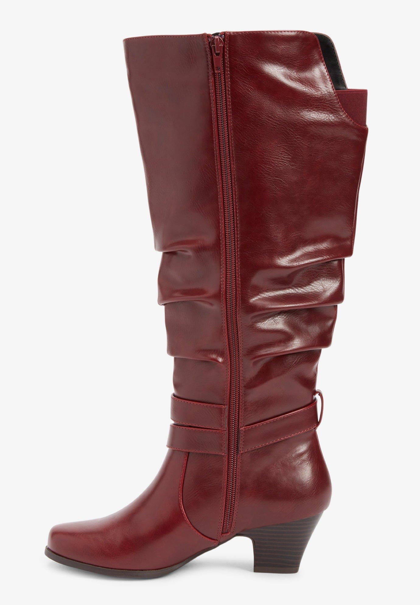 The Cleo Wide Calf Boot, Alternate, color, BLACK
