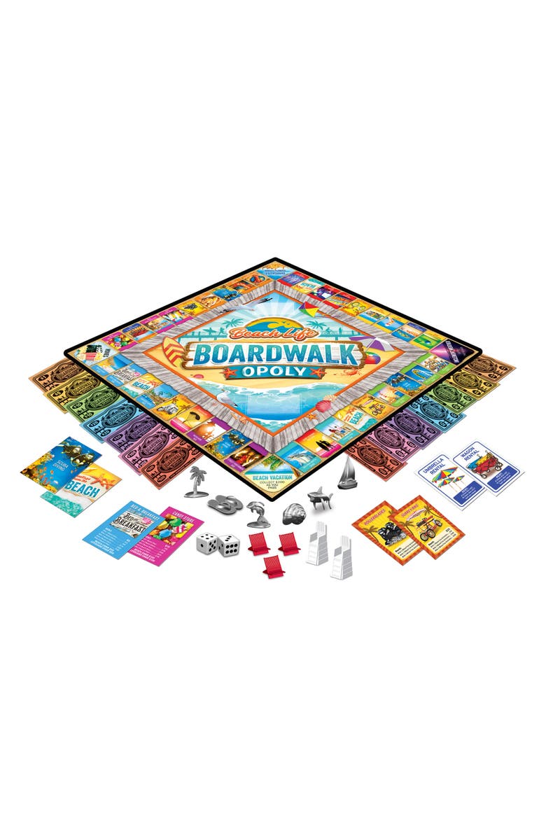 Beach Life - Boardwalk Opoly, Alternate, color, Multicolor