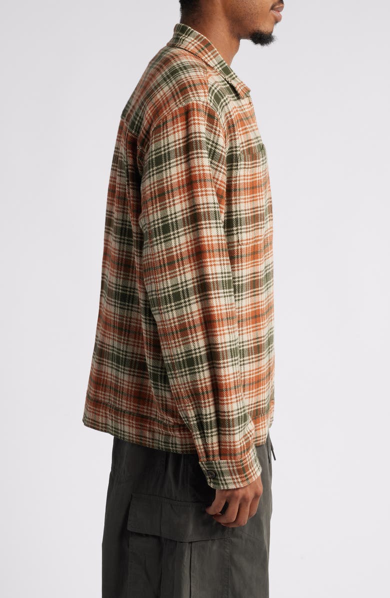 Obey Alton Plaid Zip-Up Shirt Jacket, Alternate, color, 