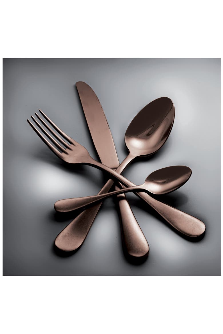 Pewter 7-Piece Place Serving Set, Alternate, color, ROSE GOLD