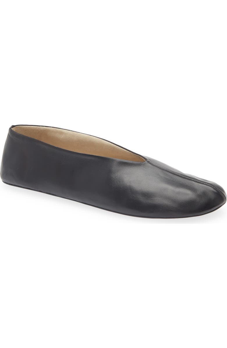 The Row Stella Ballerina Flat, Main, color, Black
