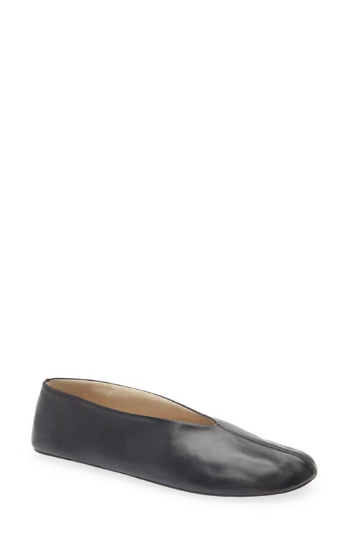 The Row Stella Ballerina Flat In Black