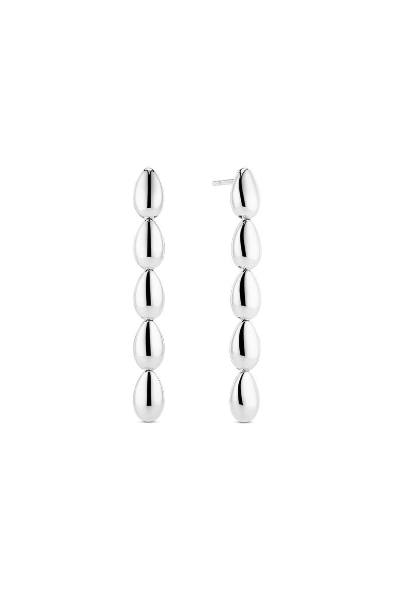Earrings Goccia Pianura, Main, color, 925 Sterling Silver