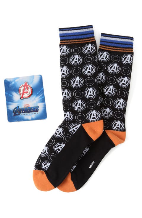 Avengers Crew Socks & Lapel Pin Set