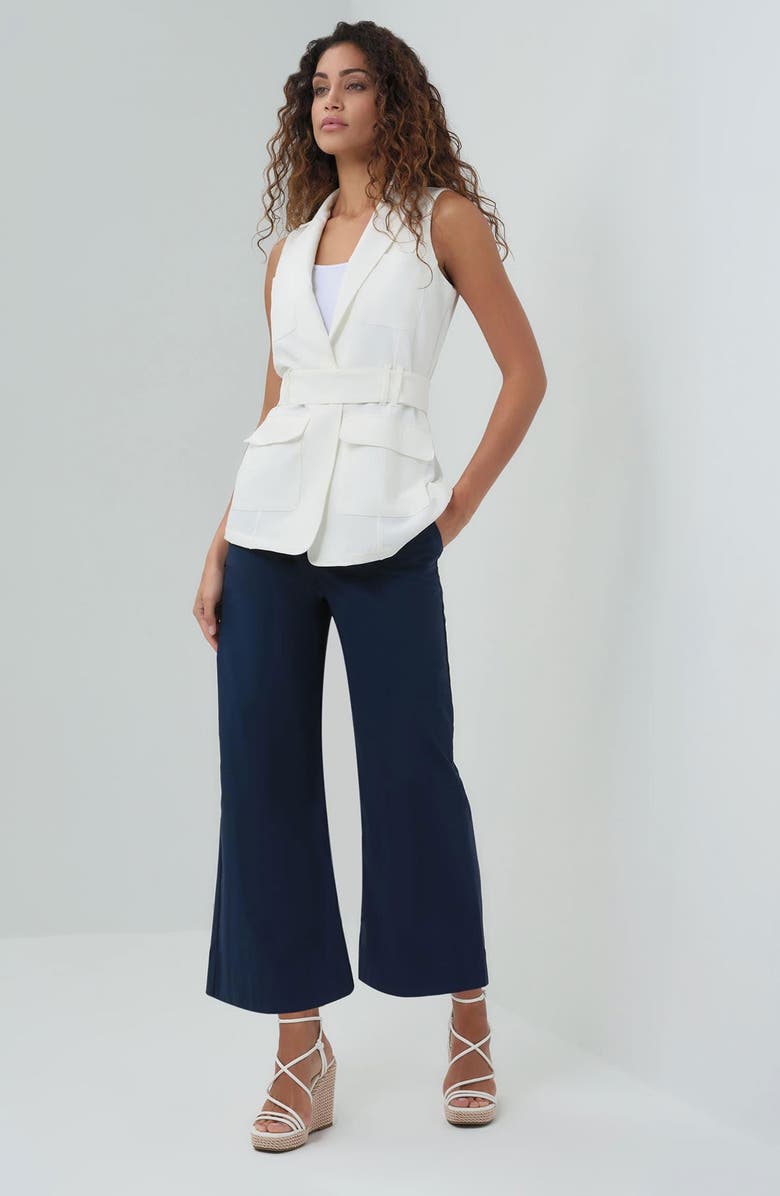 Anatomie Alyssa Belted Utility Vest, Alternate, color, 