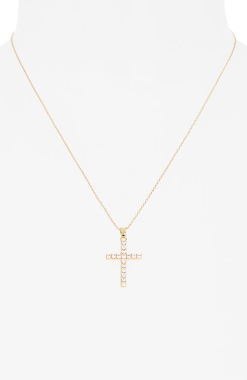 Leith Pave Crystal Pendant Necklace, Earrings & Bracelet Set In Gold