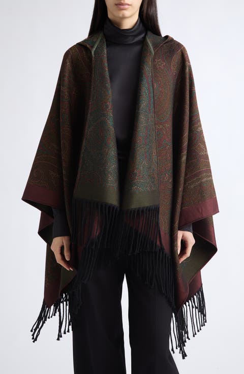 x Birkenstock Hooded Fringe Poncho