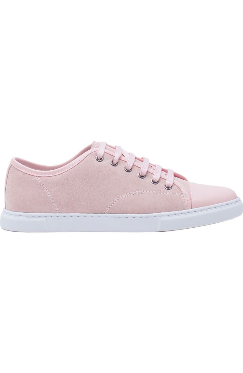 Lanvin DBB1 LEATHER AND SUEDE SNEAKERS, Main, color, Pale Pink