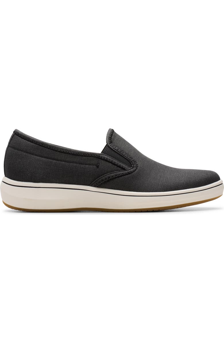 Clarks<sup>®</sup> BreezeSky Zoe Slip-On Sneaker, Alternate, color, Black Canvas