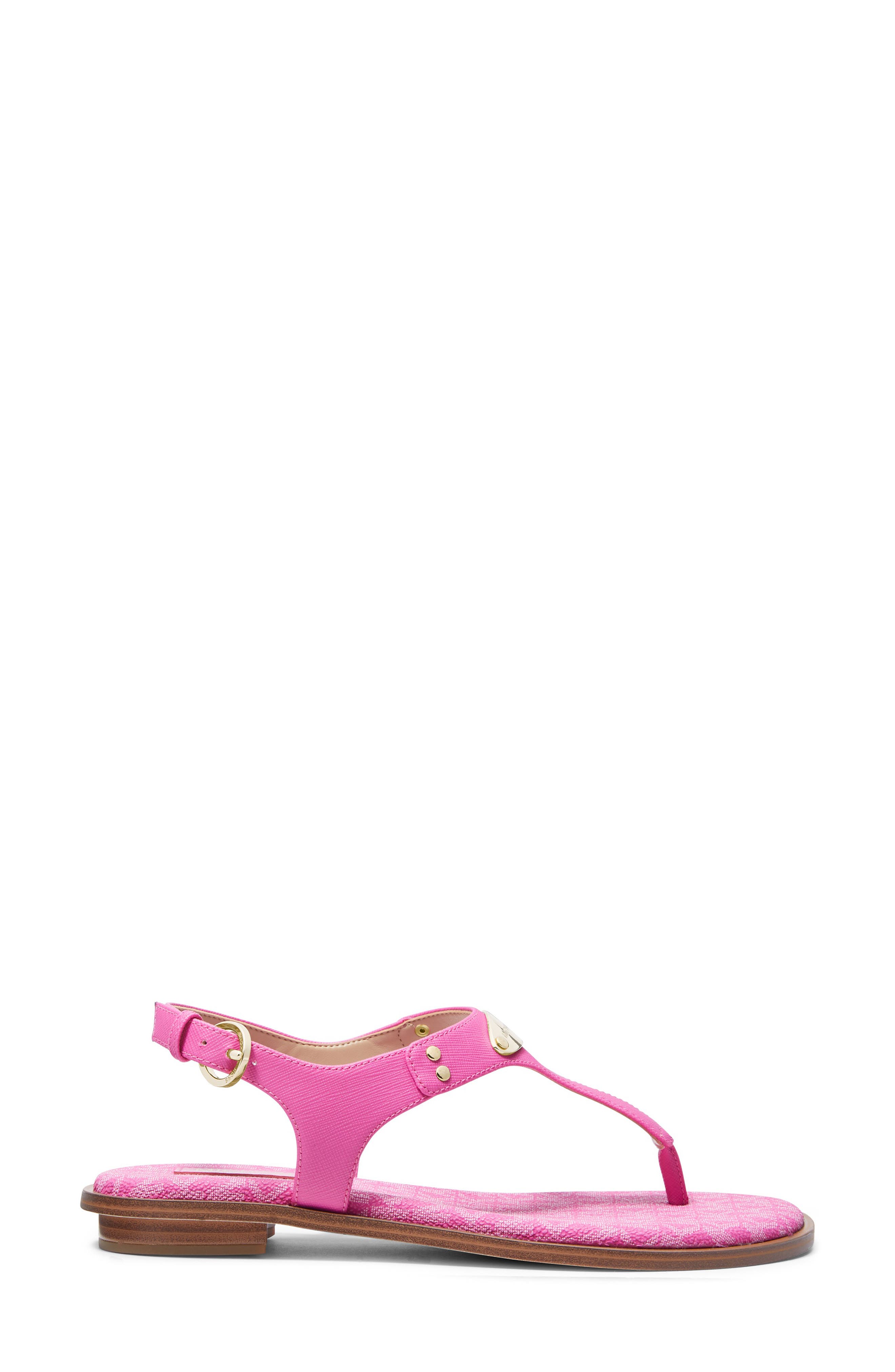 Logo Plate Sandal, Alternate, color, CERISE