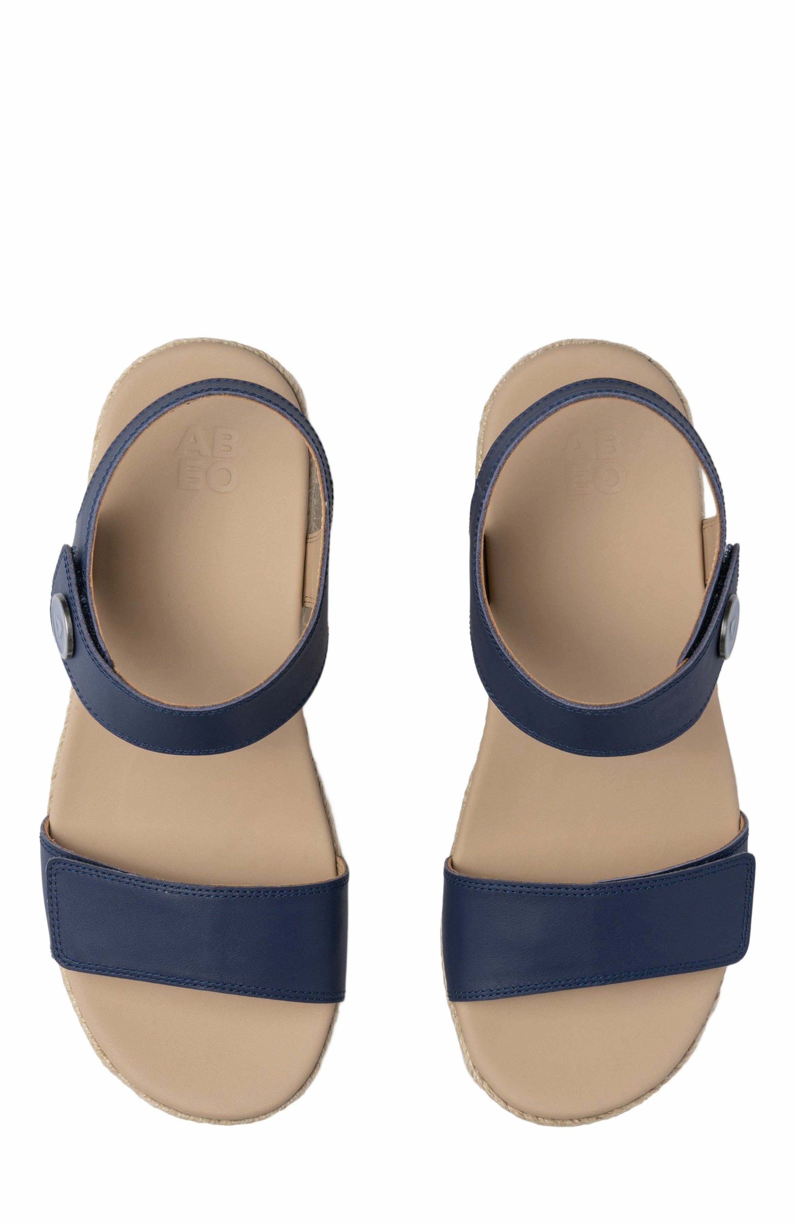 Riviera Strap Sandal, Alternate, color, Navy - Regular